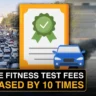 Car Fitness Test Fee Hike